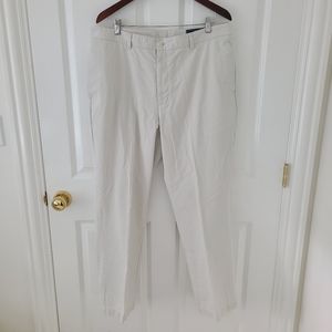 Vineyard Vines Men's Classic Club Pants Cream Size 38x30 Straight Cut Classic Fi